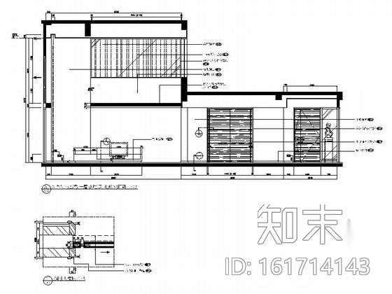 [上海]精品现代大气三层小别墅施工图cad施工图下载【ID:161714143】