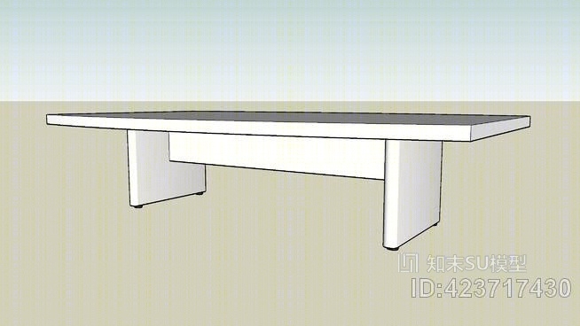 13x8会议桌SU模型下载【ID:423717430】