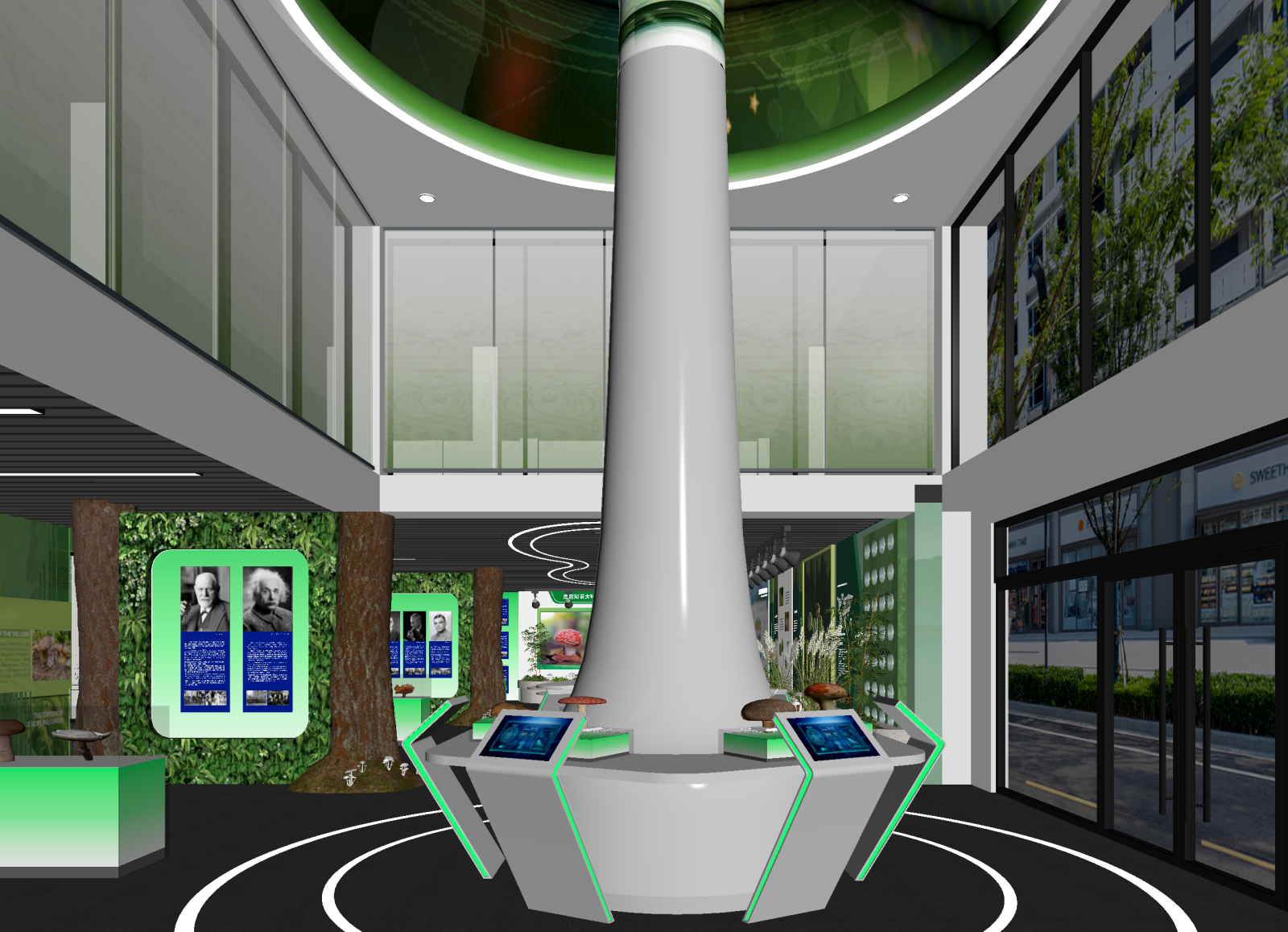 现代科技展厅3D模型下载【ID:1214759999】