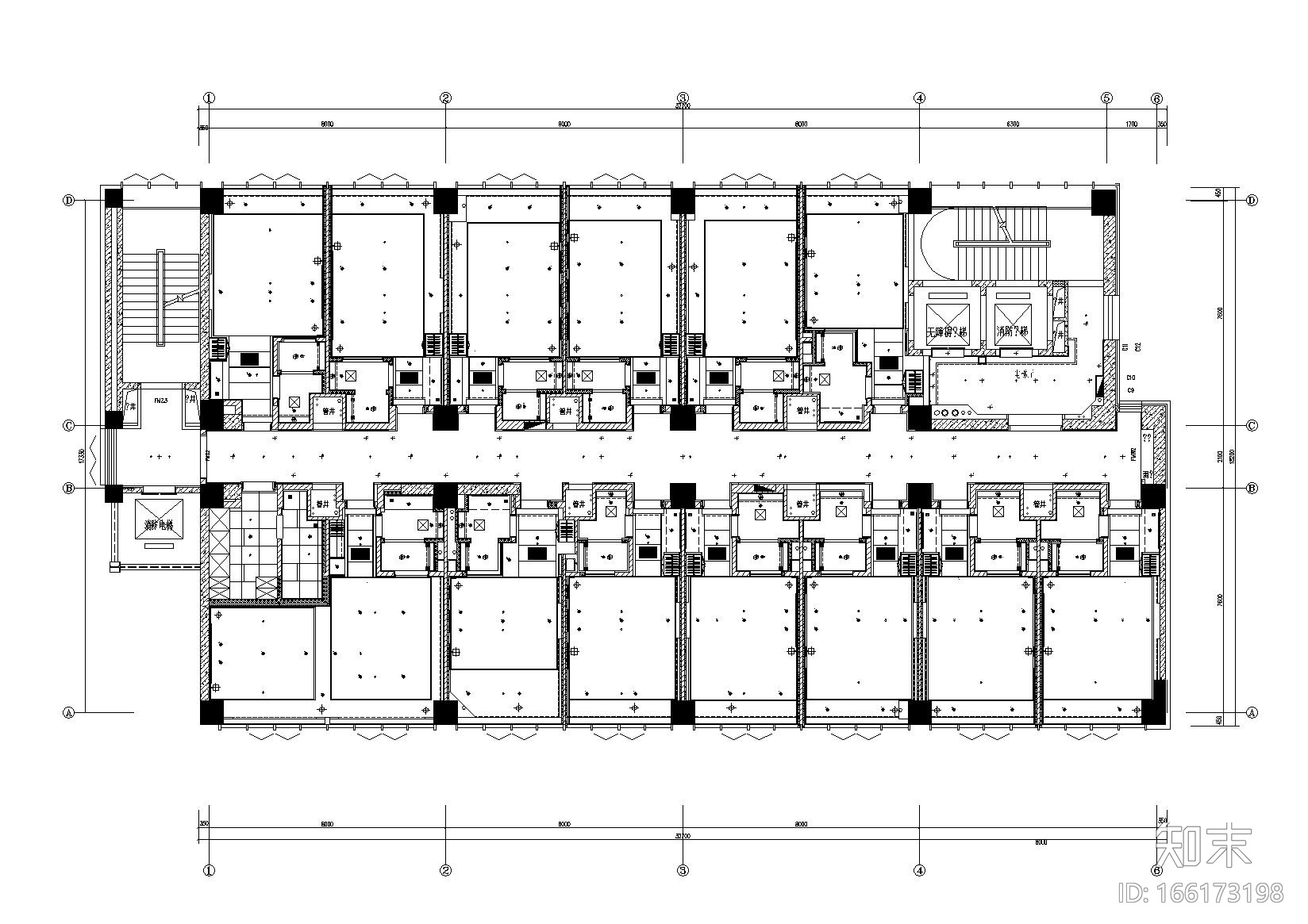 亚朵酒店天津银泰广场店项目施工图施工图下载【ID:166173198】