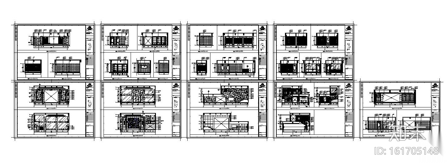 [苏州]俪珠华庭售楼处施工图（附效果图+概念方案ppt）cad施工图下载【ID:161705148】