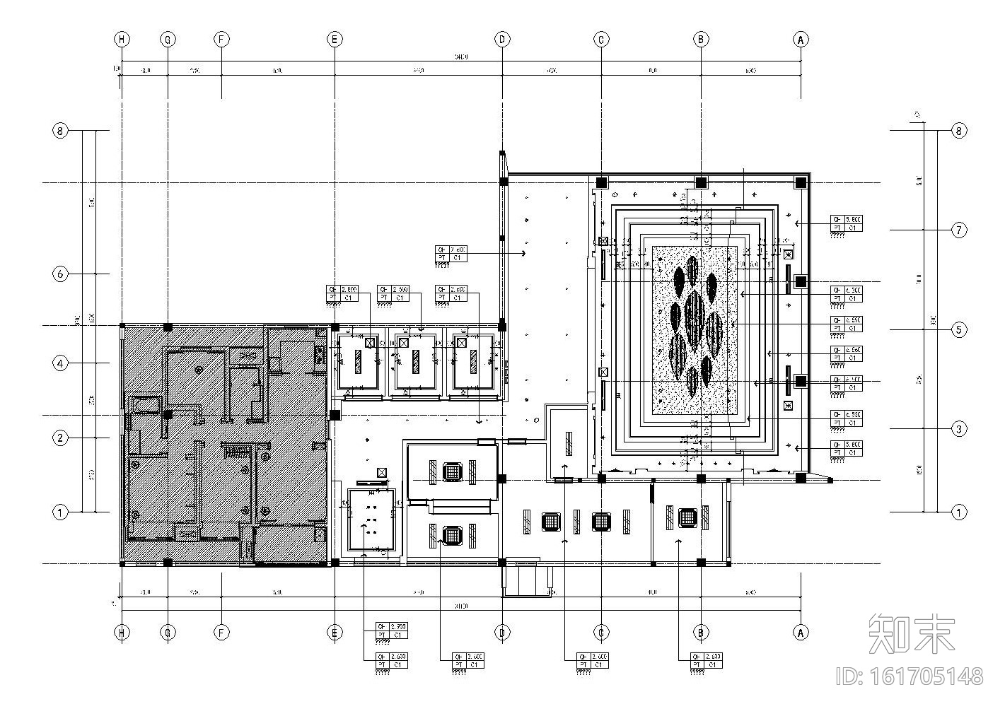 [苏州]俪珠华庭售楼处施工图（附效果图+概念方案ppt）cad施工图下载【ID:161705148】