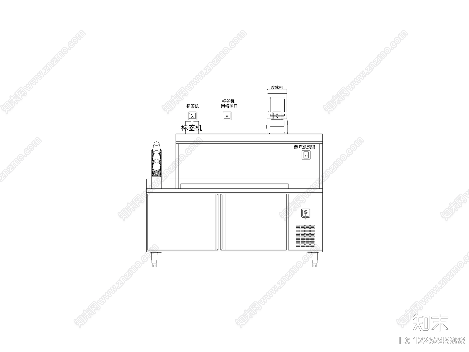 柜子cad施工图下载【ID:1226245988】