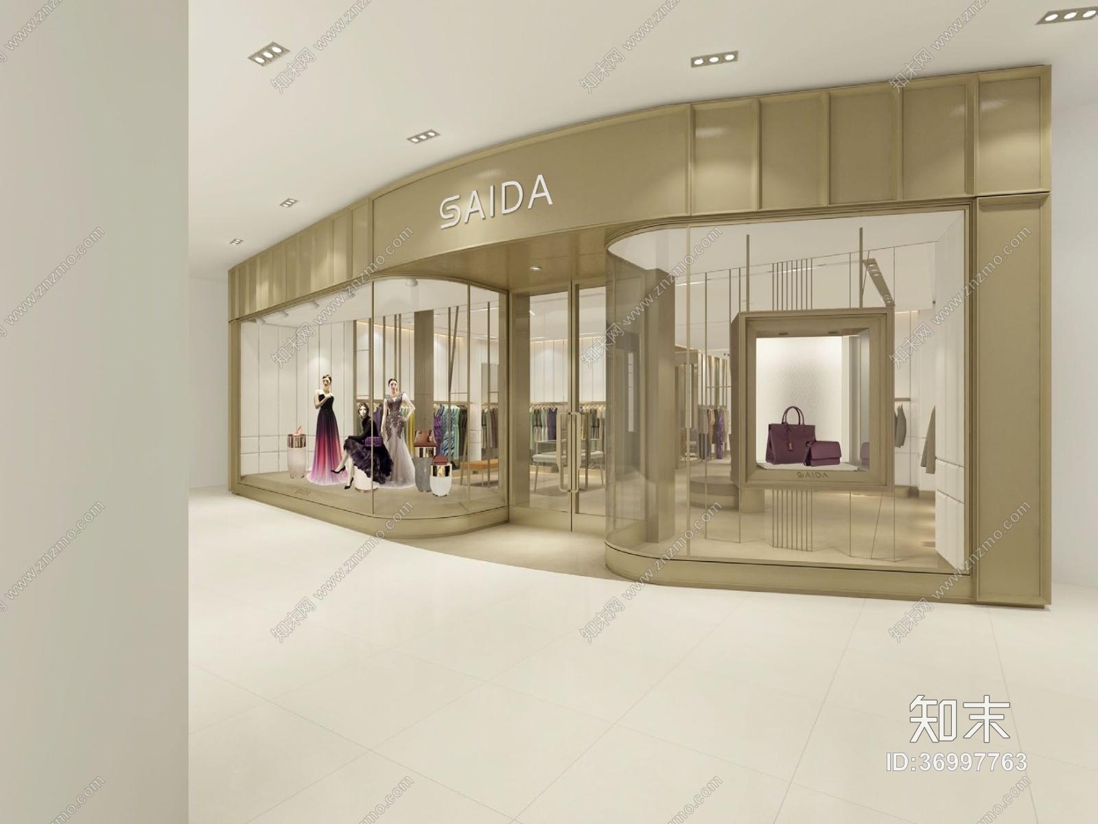 【SAIDA世黛】大连恒隆概念店丨设计方案+效果图+施工图+软装家具图丨256M丨cad施工图下载【ID:36997763】