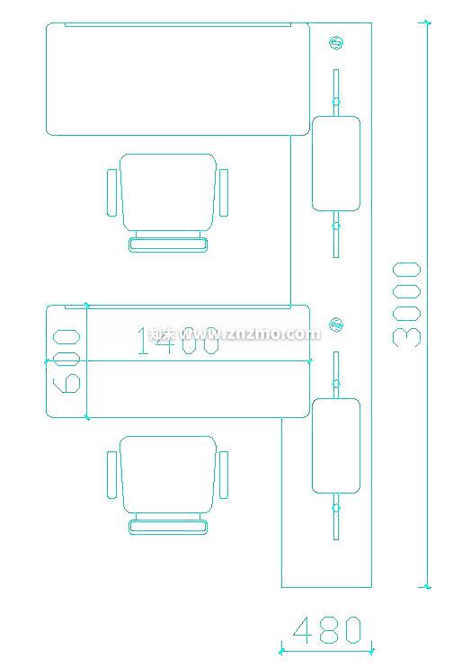 办公桌cad施工图下载【ID:178287194】