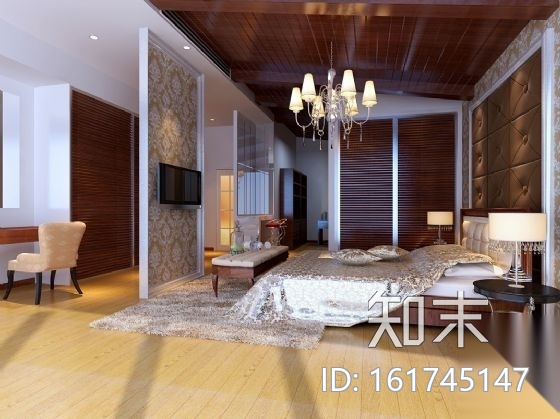 [香港]新古典三层别墅室内装修图（含效果）cad施工图下载【ID:161745147】