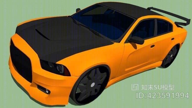 2012道奇充电器SRT8（修改字段）SU模型下载【ID:423591994】