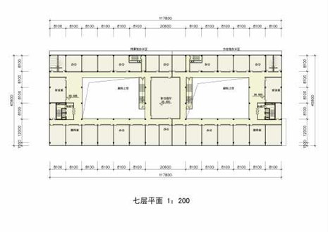 [深圳]高层窗洞立面现代风格档案中心建筑设计方案文儿施工图下载【ID:151605173】