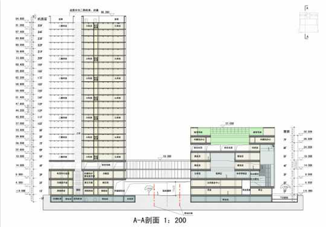 [深圳]高层窗洞立面现代风格档案中心建筑设计方案文儿施工图下载【ID:151605173】