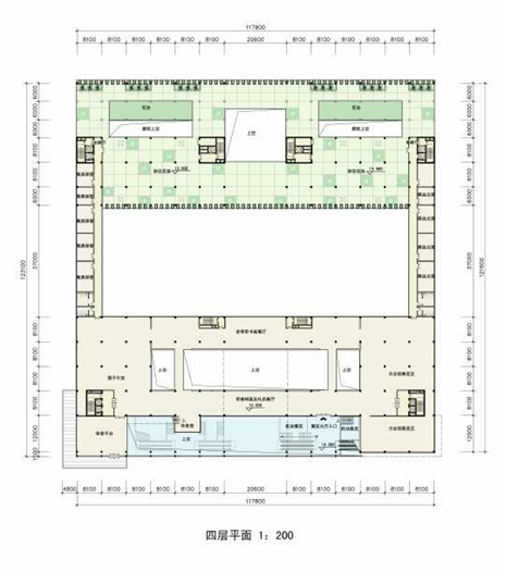 [深圳]高层窗洞立面现代风格档案中心建筑设计方案文儿施工图下载【ID:151605173】