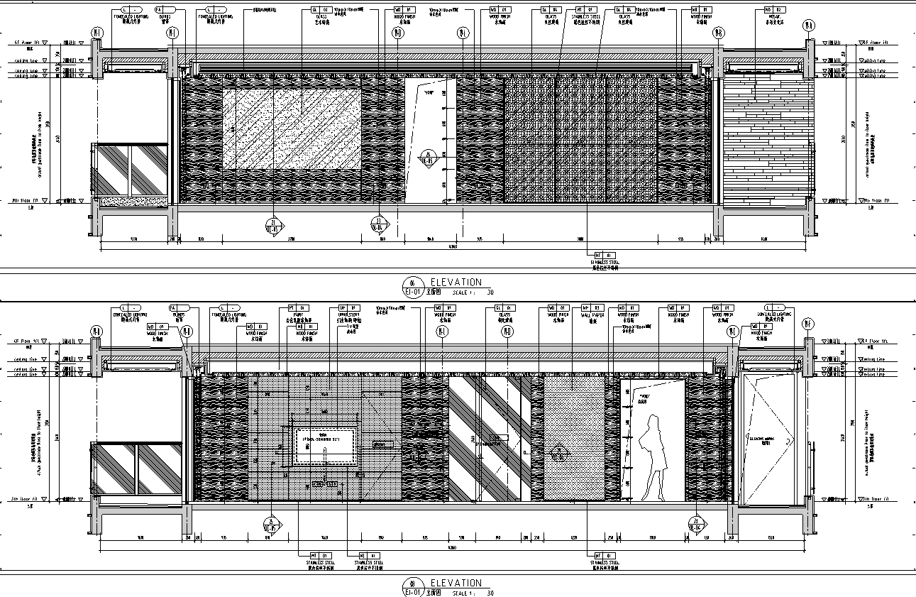 [广东]深圳某A户型样板房精装施工图_效果图施工图下载【ID:168050146】