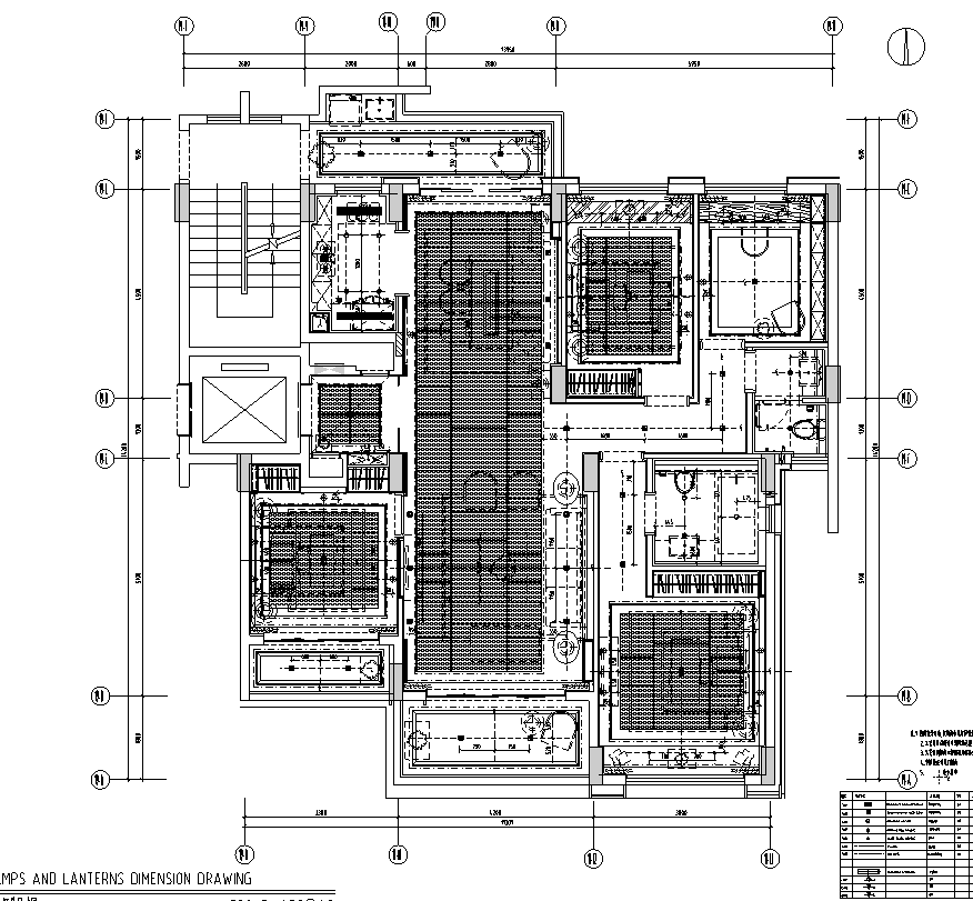 [广东]深圳某A户型样板房精装施工图_效果图施工图下载【ID:168050146】