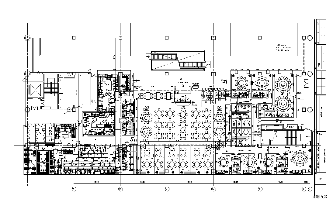 龙廷轩火锅店室内装修设计施工图纸（60张）施工图下载【ID:161766169】