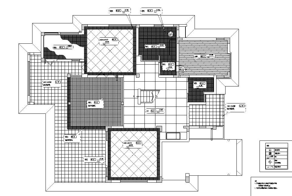 [广东]某摩洛哥风格住宅装修施工图cad施工图下载【ID:160494188】