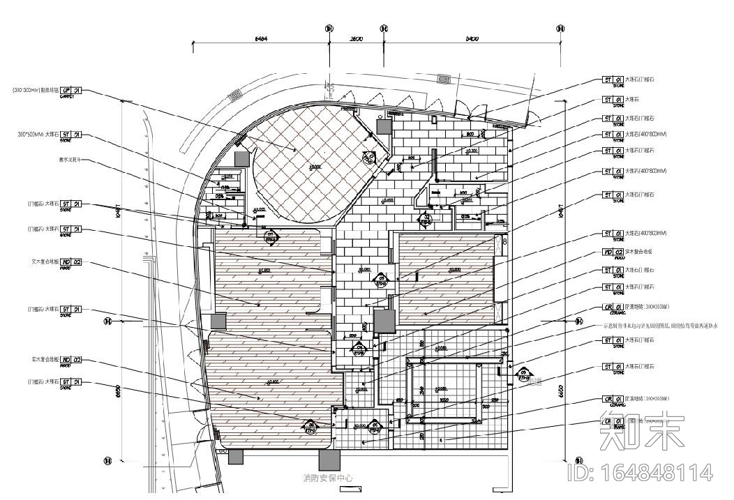 集艾设计 - 上海中城事业办公室CAD施工图cad施工图下载【ID:164848114】