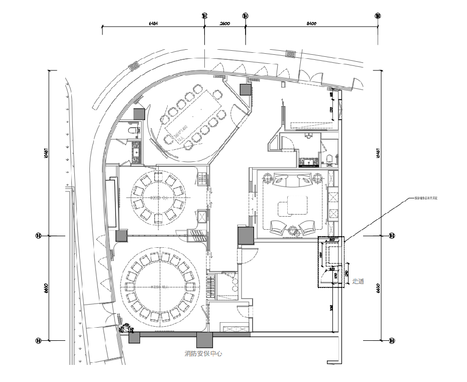 集艾设计 - 上海中城事业办公室CAD施工图cad施工图下载【ID:164848114】