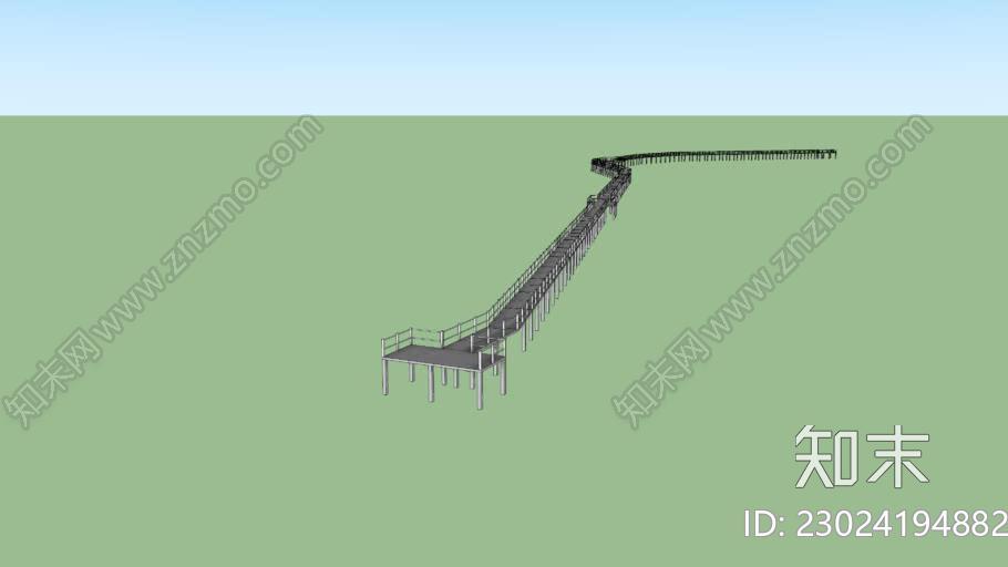 混凝土通道红树林SU模型下载【ID:1162236464】