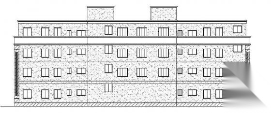 某市欧式四层办公楼建筑方案图cad施工图下载【ID:151434104】