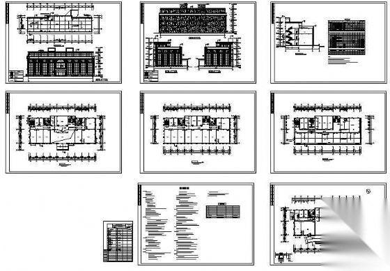 某市欧式四层办公楼建筑方案图cad施工图下载【ID:151434104】