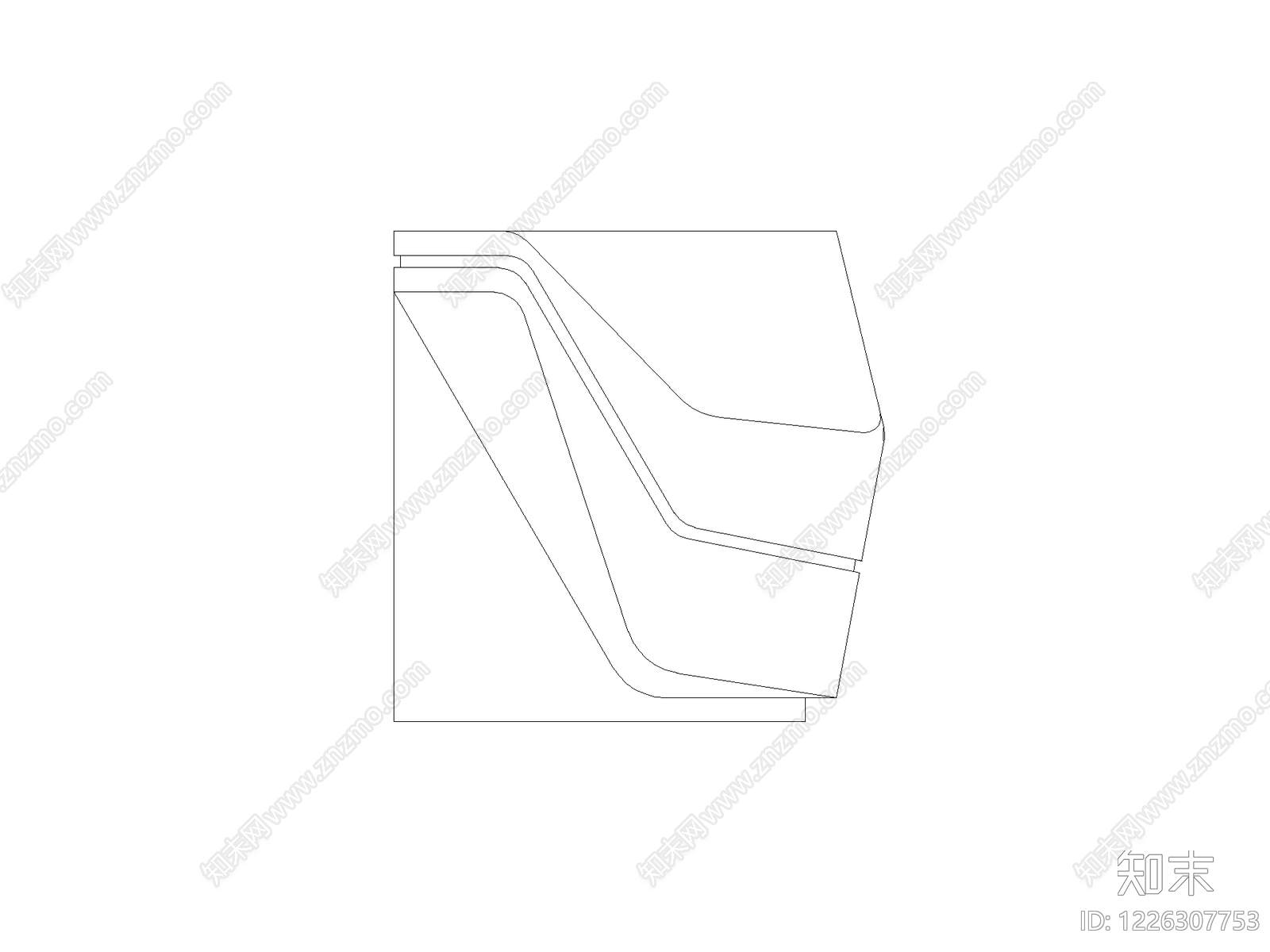 装饰线条cad施工图下载【ID:1226307753】