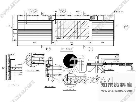 图块/节点写字楼大堂C立面详图施工图下载【ID:832262751】