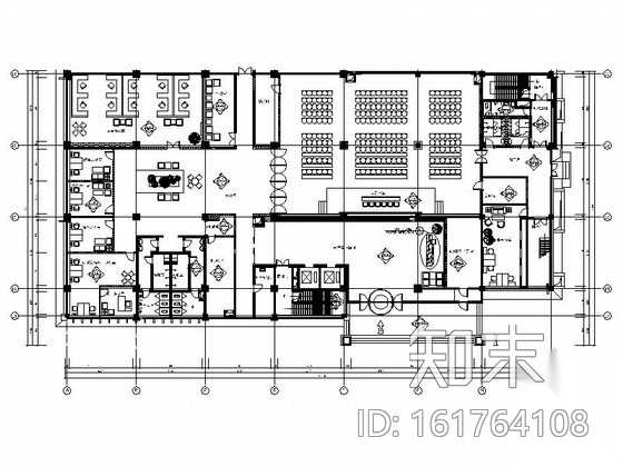 [辽宁]独创现代数字化国营企业综合办公楼室内装修全套...施工图下载【ID:161764108】