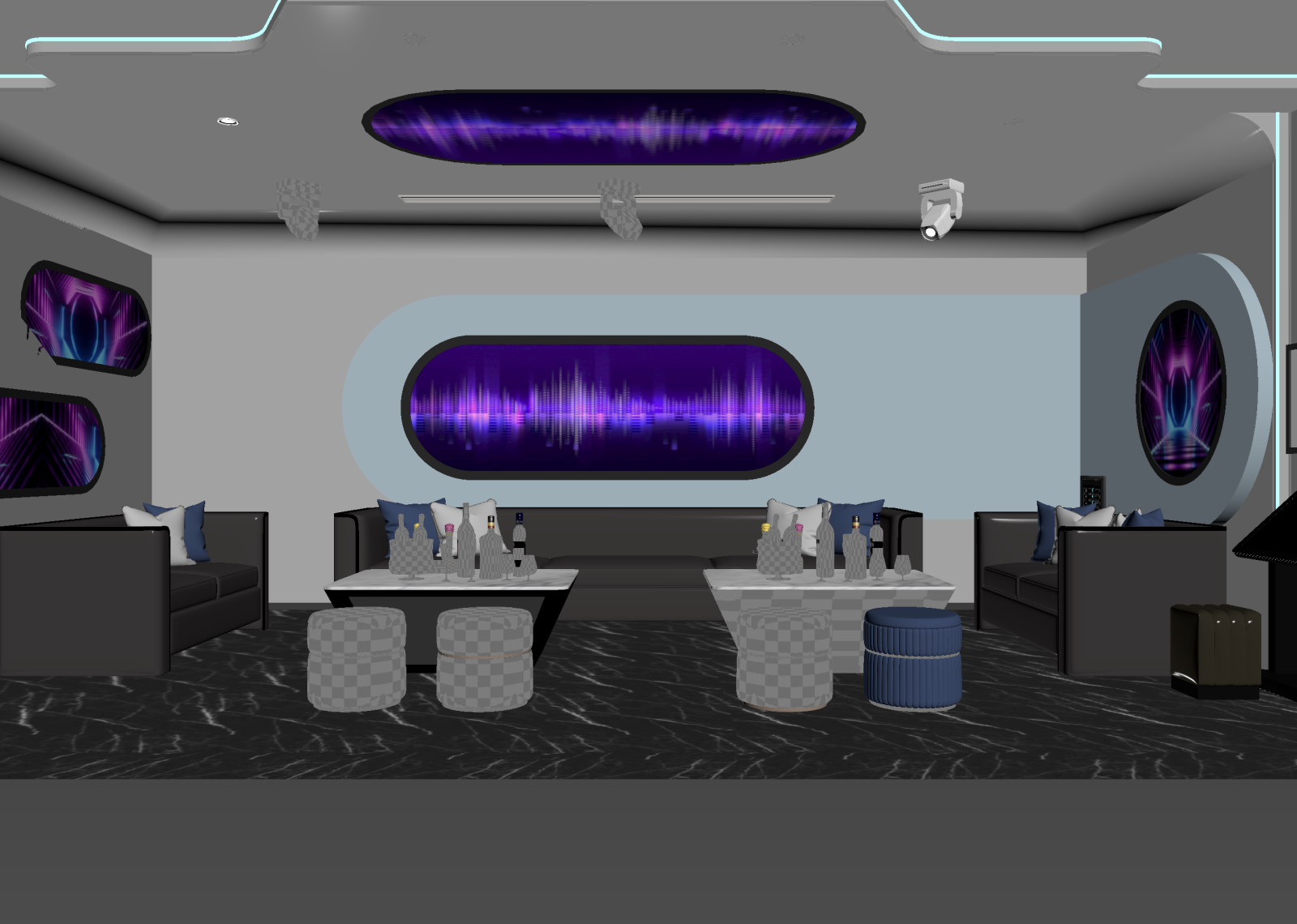 现代酒吧3D模型下载【ID:1214434999】
