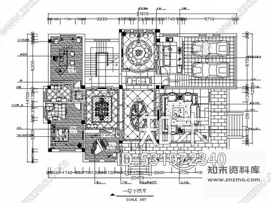 施工图昆明欧式精装3层别墅室内设计施工图施工图下载【ID:531972340】