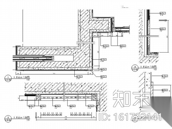 现代中式高尔夫样板房三居室装修施工图（含效果）cad施工图下载【ID:161722141】