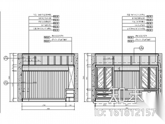 [重庆]国际社区英格兰新乡村别墅样板间装修施工图（含效...cad施工图下载【ID:161812157】