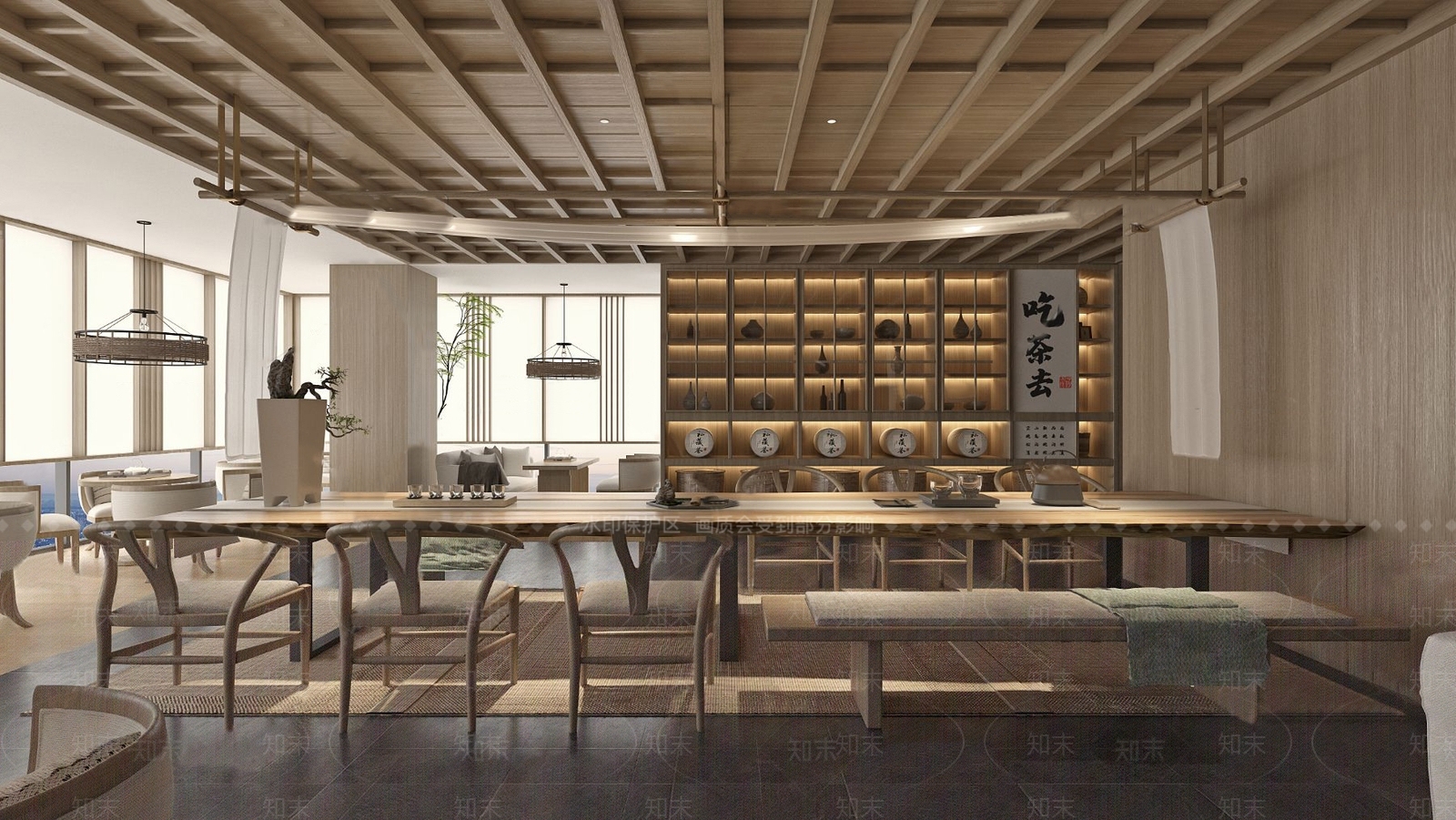 中式茶楼3D模型下载【ID:966915066】