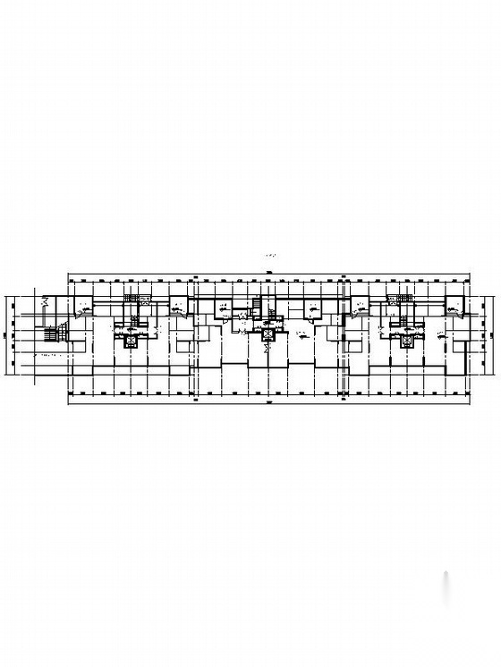 [江苏]11层artdeco风格联排住宅楼建筑设计施工图（知名...cad施工图下载【ID:167626134】