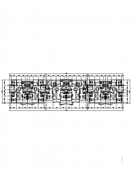 [江苏]11层artdeco风格联排住宅楼建筑设计施工图（知名...cad施工图下载【ID:167626134】