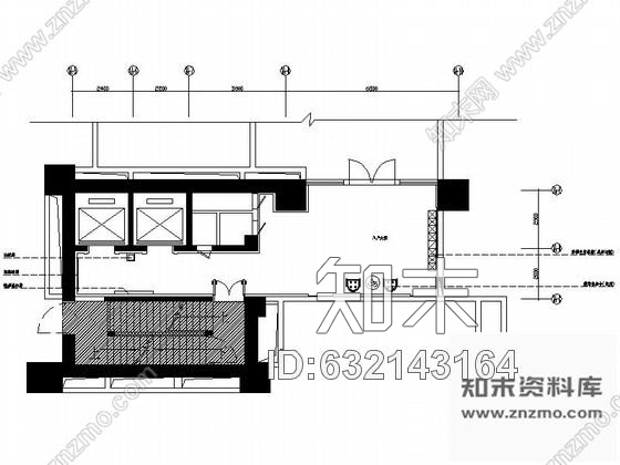 施工图深圳简洁现代住宅小区入户大堂及电梯厅装修施工图施工图下载【ID:632143164】