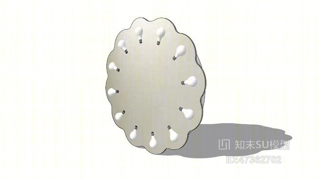吸顶灯SU模型下载【ID:417873005】