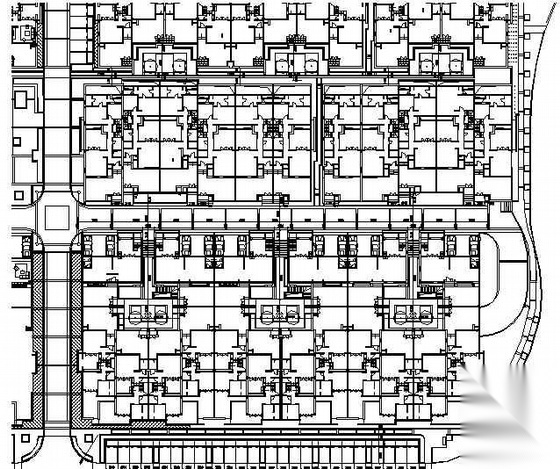 万科第五园居住区村落四合院花园园建图纸施工图下载【ID:161086136】