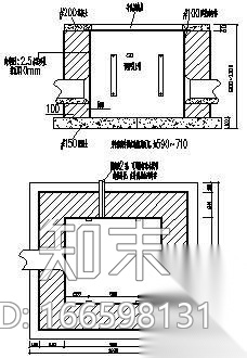 电气电缆沟人手孔大样图cad施工图下载【ID:166598131】