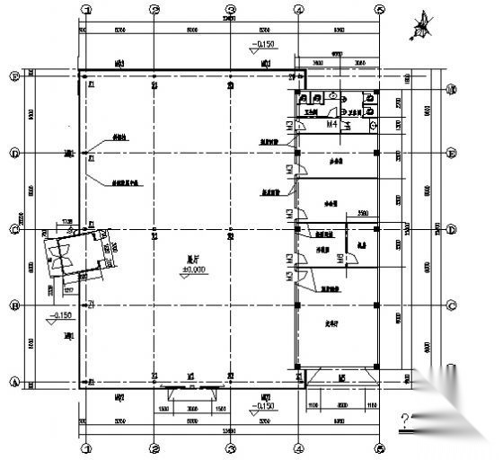 佛山市某单层汽车展厅建筑方案图cad施工图下载【ID:160721123】