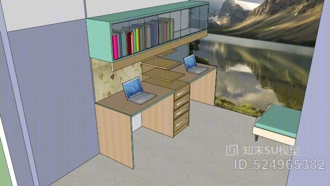 儿童学习室SU模型下载【ID:524965382】
