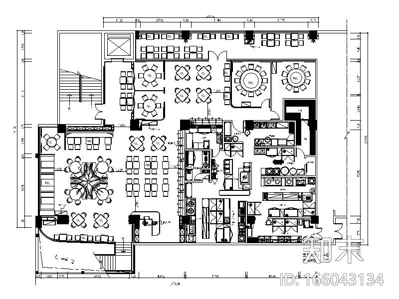 [珠海]时尚特色港式餐厅设计施工图（含效果图）施工图下载【ID:166043134】