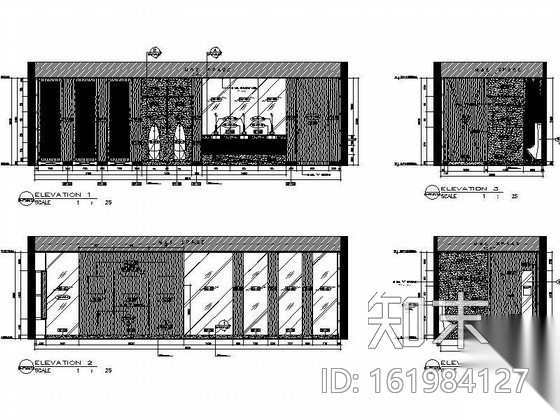 酒店餐厅卫生间施工图cad施工图下载【ID:161984127】