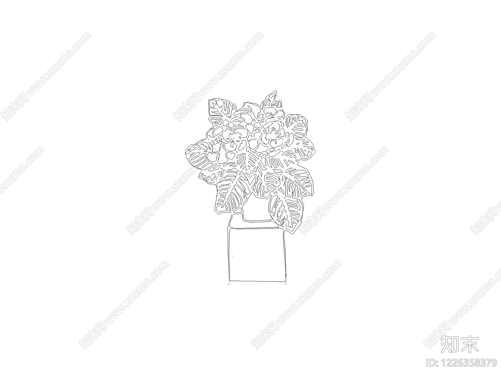 绿植cad施工图下载【ID:1226358379】