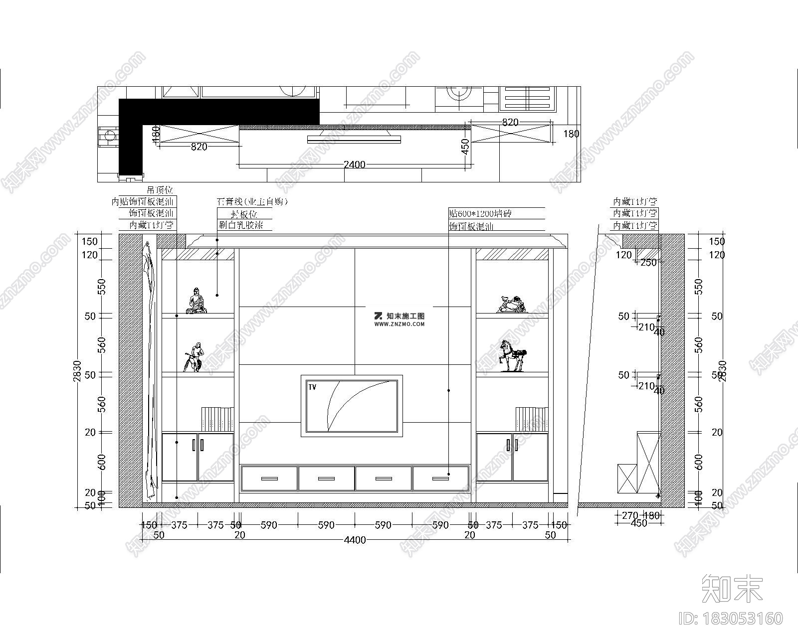 锦苑春天别墅设计施工图CAD图纸dwg文件下载cad施工图下载【ID:183053160】