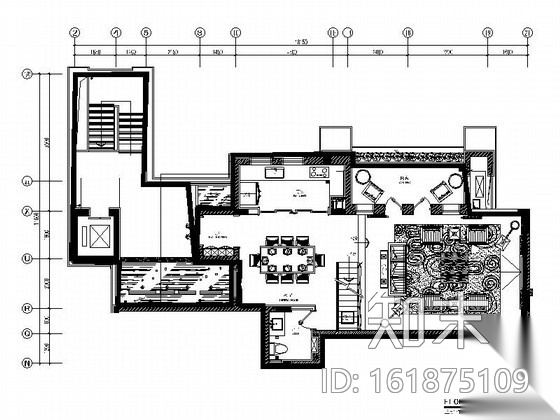 [重庆]知名现代叠拼别墅样板房室内装修图（含效果）cad施工图下载【ID:161875109】