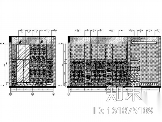 [重庆]知名现代叠拼别墅样板房室内装修图（含效果）cad施工图下载【ID:161875109】