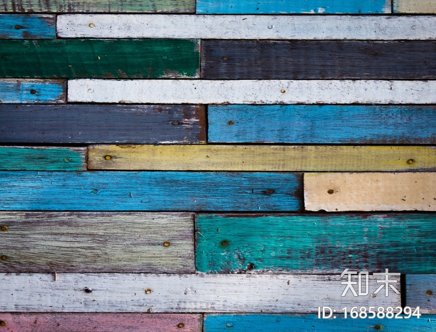 彩色仿旧木板贴图下载【ID:168588294】