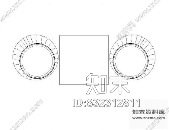 图块/节点休闲对椅图块集cad施工图下载【ID:832312811】