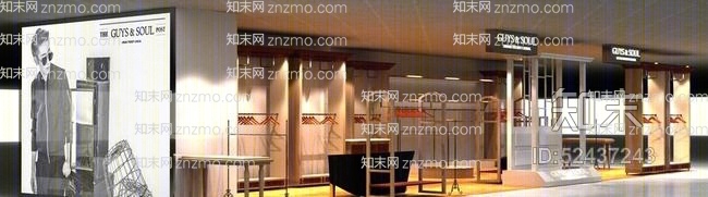 服装专卖店83D模型下载【ID:52437243】