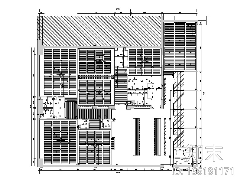 [新疆]750平米素食餐饮空间设计施工图（附效果图）cad施工图下载【ID:166181171】