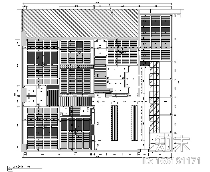 [新疆]750平米素食餐饮空间设计施工图（附效果图）cad施工图下载【ID:166181171】